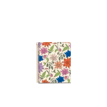 MIQUELRIUS ΤΕΤΡΑΔΙΟ ΡΙΓΕ ΣΠΙΡΑΛ 120 ΦΥΛΛΑ 14.8x21cm 80gr VINTAGE LILY