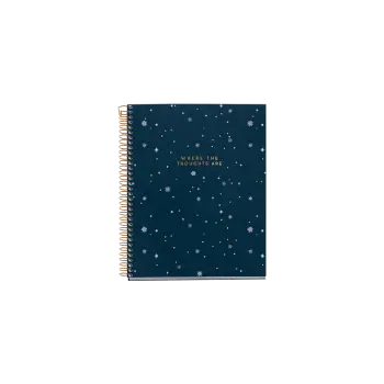 MIQUELRIUS ΤΕΤΡΑΔΙΟ ΡΙΓΕ ΣΠΙΡΑΛ 120 ΦΥΛΛΑ 14.8x21cm 70gr MIDNIGHT SECRETS THOUGHTS