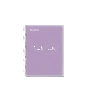 MIQUELRIUS ΤΕΤΡΑΔΙΟ ΡΙΓΕ ΣΠΙΡΑΛ 120 ΦΥΛΛΑ 21x29.7cm 90gsm PP EMOTIONS LAVANDER