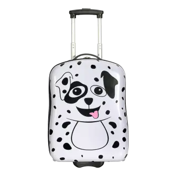 SNOWBALL ΒΑΛΙΤΣΑ ΤΡΟΧΗΛΑΤΗ 2 ΡΟΔΕΣ ΠΑΙΔΙΚΗ 44x34x19cm ΑΣΠΡΟΜΑΥΡΗ