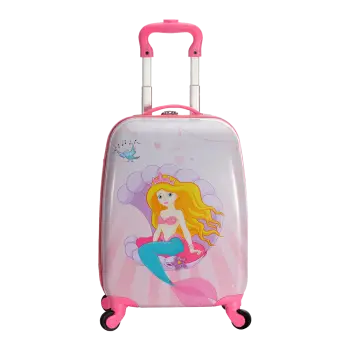 SNOWBALL ΒΑΛΙΤΣΑ ΤΡΟΧΗΛΑΤΗ 4 ΡΟΔΕΣ ΠΑΙΔΙΚΗ 45x32x20cm ΡΟΖ