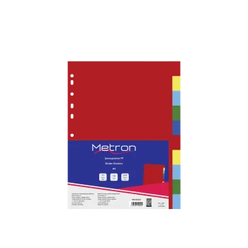 METRON ΔΙΑΧΩΡΙΣΤΙΚΑ 2x5 ΧΡΩΜΑΤΑ ΠΛΑΣΤΙΚΟ Α4
