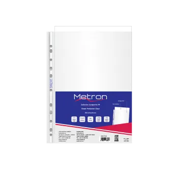 METRON ΖΕΛΑΤΙΝΗ Π ENIΣXΥΜΕΝΗ Α4 10 ΤΕΜΑΧΙΑ (Το προιόν πωλείται σε μεμονωμένα τεμάχια του ενός)