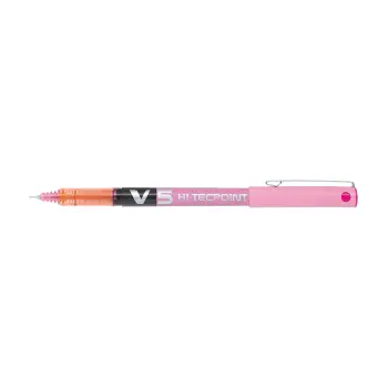 PILOT ΣΤΥΛΟ ΥΓΡΗΣ ΜΕΛΑΝΗΣ V5 HI-TECPOINT 0.5mm ΡΟΖ 12 ΤΕΜΑΧΙΑ (Το προιόν πωλείται σε μεμονωμένα τεμάχια του ενός)