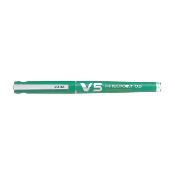 PILOT ΣΤΥΛΟ ΥΓΡΗΣ ΜΕΛΑΝΗΣ ΜΕ ΑΜΠΟΥΛΑ V5 HI-TECPOINT CARTRIDGE 0.5mm ΠΡΑΣΙΝΟ 10 ΤΕΜΑ (Το προιόν πωλείται σε μεμονωμένα τεμάχια το