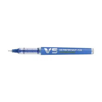 PILOT ΣΤΥΛΟ ΥΓΡΗΣ ΜΕΛΑΝΗΣ ΜΕ ΑΜΠΟΥΛΑ V5 HI-TECPOINT CARTRIDGE 0.5mm ΜΠΛΕ 10 ΤΕΜΑΧΙΑ (Το προιόν πωλείται σε μεμονωμένα τεμάχια το