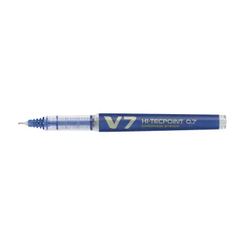 PILOT ΣΤΥΛΟ ΥΓΡΗΣ ΜΕΛΑΝΗΣ ΜΕ ΑΜΠΟΥΛΑ V7 HI-TECPOINT CARTRIDGE 0.7mm ΜΠΛΕ 10 ΤΕΜΑΧΙΑ (Το προιόν πωλείται σε μεμονωμένα τεμάχια το