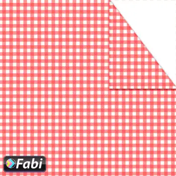 Χαρτόνι Fabi 50x70εκ Καρό Κόκκινο
