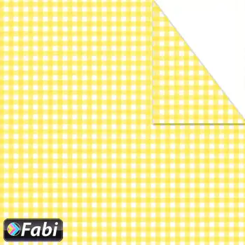 Χαρτόνι Fabi 50x70εκ Καρό Κίτρινο