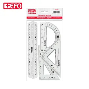Σετ Γεωμετρίας + Μελέτη EFO 4 τεμάχια Νο. 1