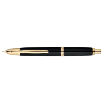 PILOT FINE WRITING ΠΕΝΑ 18Κ. CAPLESS GOLD TRIMS MEDIUM ΜΑΥΡΗ