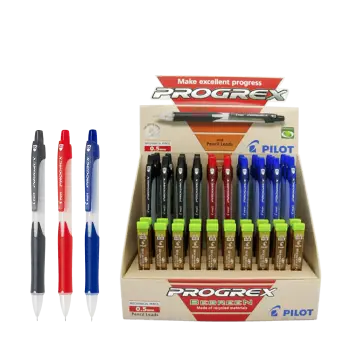 PILOT ΒΙΤΡΙΝΑ ΜΟΛΥΒΙ ΜΗΧΑΝΙΚΟ PROGREX 0.5mm & ΜΥΤΕΣ 30 ΤΕΜΑΧΙΑ (Το προιόν πωλείται σε μεμονωμένα τεμάχια του ενός)
