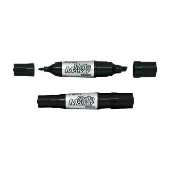 PILOT ΜΑΡΚΑΔΟΡΟΣ ΑΝΕΞΙΤΗΛΟΣ TWIN MARKER JUMBO ΜΑΥΡΟ