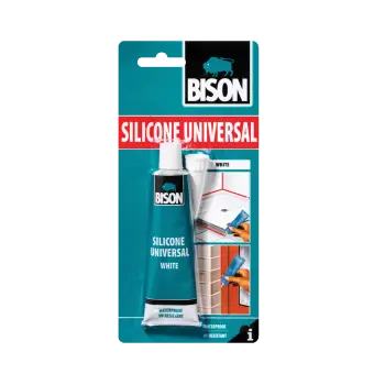Σιλικόνη Bison Universal Λευκή 60mL