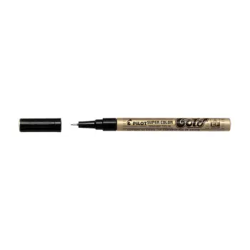 PILOT ΜΑΡΚΑΔΟΡΟΣ SUPER COLOR 1.0 mm EXTRA FINE ΧΡΥΣΟ 12 ΤΕΜΑΧΙΑ (Το προιόν πωλείται σε μεμονωμένα τεμάχια του ενός)