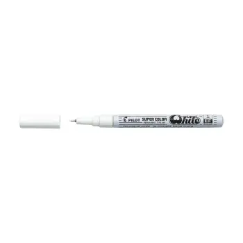 PILOT ΜΑΡΚΑΔΟΡΟΣ SUPER COLOR 1.0mm EXTRA FINE ΛΕΥΚΟΣ 12 ΤΕΜΑΧΙΑ (Το προιόν πωλείται σε μεμονωμένα τεμάχια του ενός)