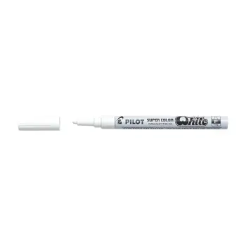 PILOT ΜΑΡΚΑΔΟΡΟΣ SUPER COLOR 3.0mm FINE ΛΕΥΚΟ 12 ΤΕΜΑΧΙΑ (Το προιόν πωλείται σε μεμονωμένα τεμάχια του ενός)