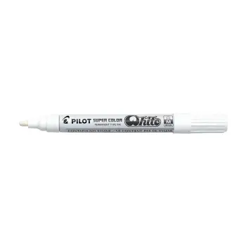 PILOT ΜΑΡΚΑΔΟΡΟΣ SUPER COLOR 4.5mm MEDIUM ΛΕΥΚΟ  (Το προιόν πωλείται σε μεμονωμένα τεμάχια του ενός)