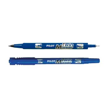 PILOT ΜΑΡΚΑΔΟΡΟΣ ΑΝΕΞΙΤΗΛΟΣ TWIN MARKER ΜΠΛΕ 10 ΤΕΜΑΧΙΑ (Το προιόν πωλείται σε μεμονωμένα τεμάχια του ενός)