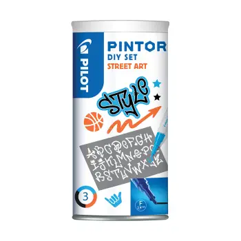 PILOT ΜΑΡΚΑΔΟΡΟΙ PINTOR ΣΕΤ ΣΤΕΝΣΙΛ & 3 ΜΑΡΚΑΔΟΡΟΙ