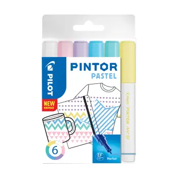 PILOT ΜΑΡΚΑΔΟΡΟΙ PINTOR EXTRA FINE PASTEL ΣΕΤ 6Τ.