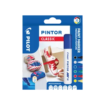 PILOT ΜΑΡΚΑΔΟΡΟΙ PINTOR MEDIUM CLASSIC ΣΕΤ 6 ΤΕΜΑΧΙΑ