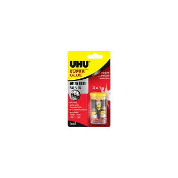 UHU ΚΟΛΛΑ BLISTER SUPER GLUE MINIS 1gr 3 ΤΕΜΑΧΙΑ
