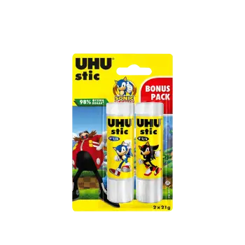 UHU ΚΟΛΛΑ STIC SONIC BLISTER 2 ΤΕΜΑΧΙΑ 21gr