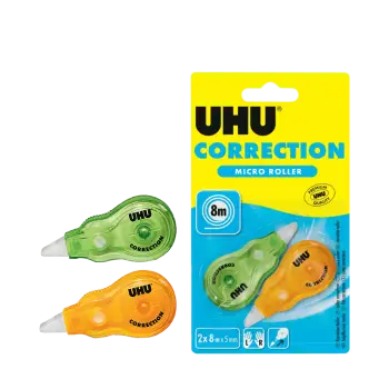 UHU ΤΑΙΝΙΑ ΔΙΟΡΘΩΤΙΚΗ BLISTER 2 ΤΕΜΑΧΙΑ 5mmx8m MICRO