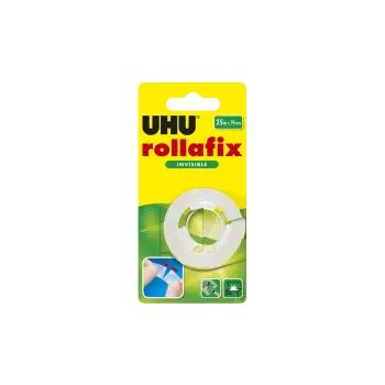UHU ΑΝΤΑΛΑΛΚΤΙΚΗ ΤΑΙΝΙΑ ΚΟΛΛΗΤΙΚΗ ΑΟΡΑΤΗ BLISTER 25mx19mm