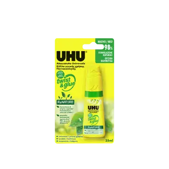 UHU ΚΟΛΛΑ ΡΕΥΣΤΗ BLISTER 35ml TWIST & GLUE RENATURE