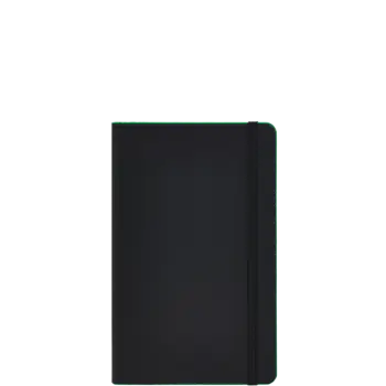 ΣΗΜΕΙΩΜΑΤΑΡΙΟ IVORY ΡΙΓΕ 13x21cm Black Laser Πράσινο