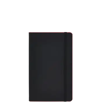 ΣΗΜΕΙΩΜΑΤΑΡΙΟ IVORY ΡΙΓΕ 13x21cm Black Laser Κόκκινο