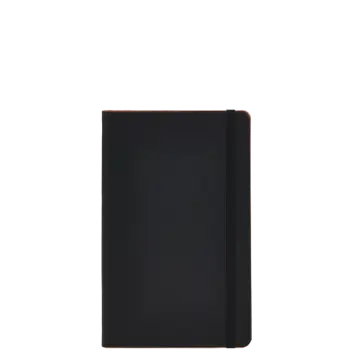 ΣΗΜΕΙΩΜΑΤΑΡΙΟ IVORY ΡΙΓΕ 13x21cm Black Laser Brown – RUST