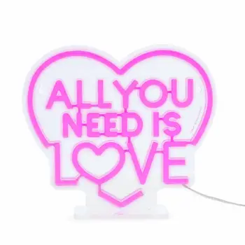 LEGAMI ΦΩΤΙΣΤΙΚΟ NEON-EFFECT LED SIGN – IT’S A SIGN – ALL YOU NEED IS LOVE – NEL0005