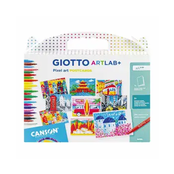 GIOTTO ArtLab Σετ Ζωγραφικής Pixel Art Maxi Postcards