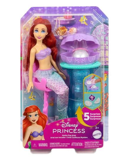 DISNEY PRINCESS - ARIEL VANITY POP MERMAID FASHION DOLL ΜΕ ΚΟΧΥΛΙ ΈΚΠΛΗΞΗ ΚΟΥΚΛΑ - JBF86 DISNEY PRINCESS - ARIEL VANITY POP MERMAID FASHION DOLL ΜΕ ΚΟΧΥΛΙ ΈΚΠΛΗΞΗ ΚΟΥΚΛΑ - JBF86