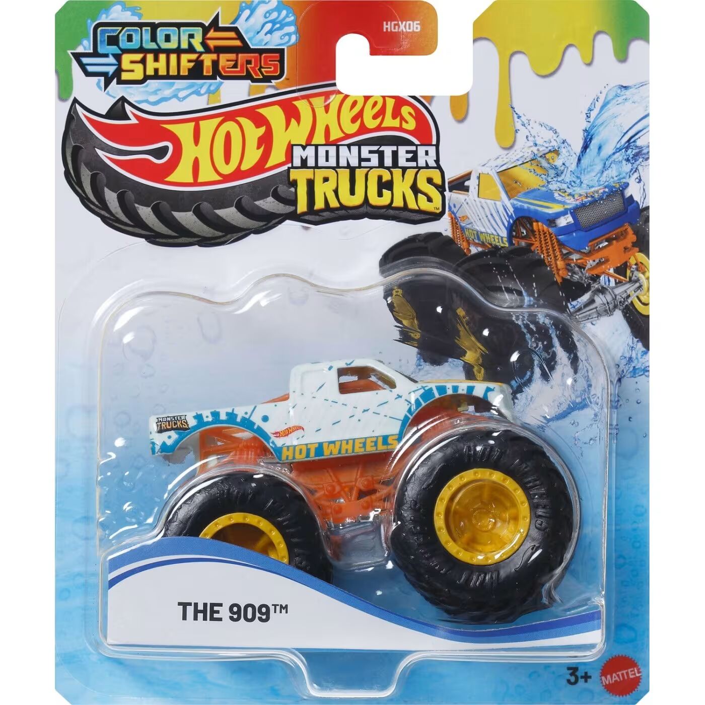 HOT WHEELS - ΧΡΩΜΟΚΕΡΑΥΝΟΙ Monster Trucks THE 909- JDV86
