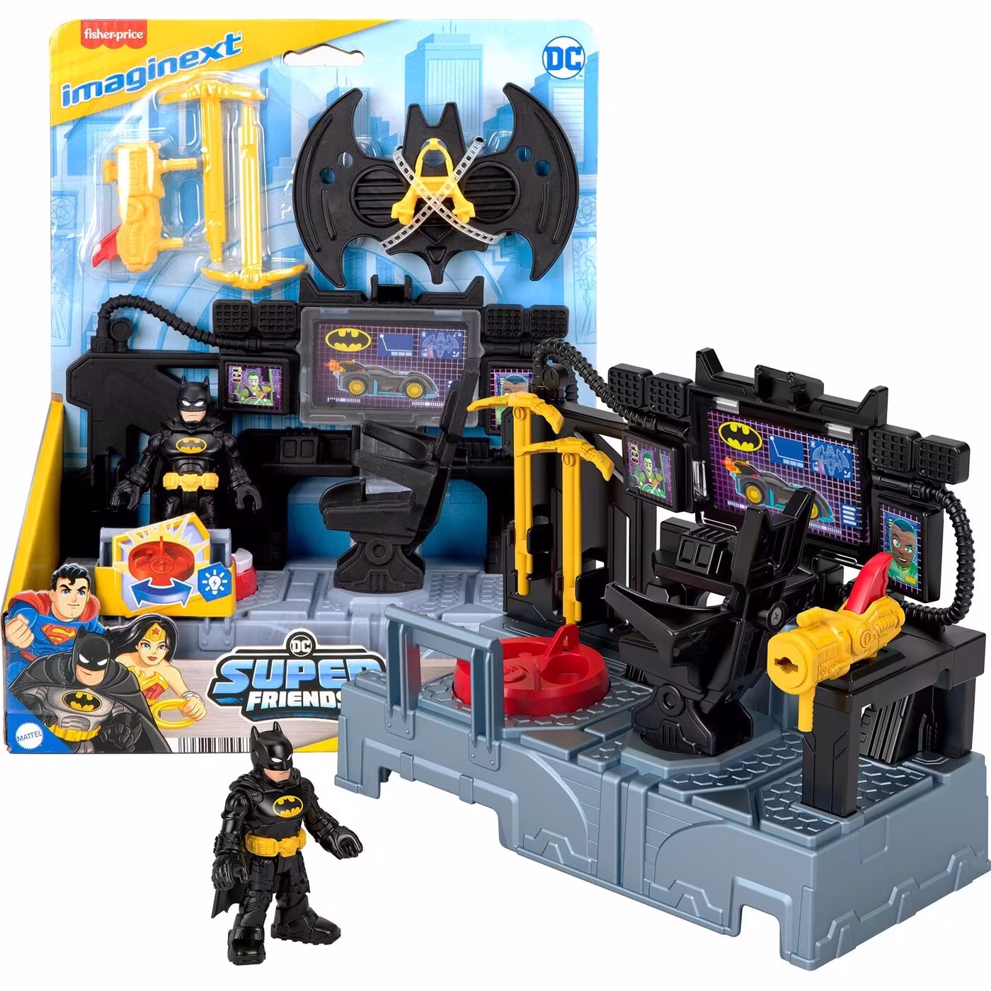 FISHER-PRICE - IMAGINEXT SUPER FRIENDS - ΚΕΝΤΡΟ ΕΛΕΓΧΟΥ ΜΠΑΤΜΑΝ - JFD93