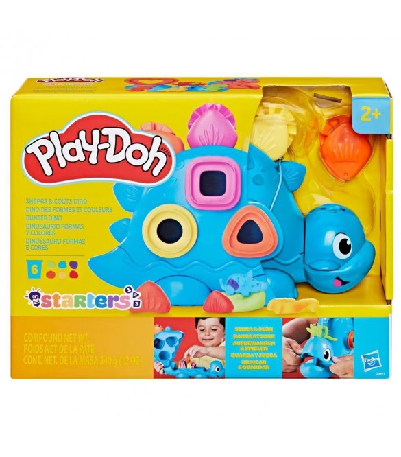PLAY-DOH SHAPES AND COLORS DINO - G0491