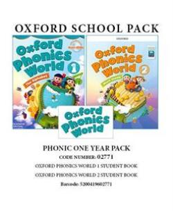 PHONIC ONE YEAR PACK (OXFORD PHONICS WORLD 1 SB+ OXFORD PHONICS WORLD 2 SB) - 02771
