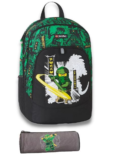 LEGO® BASE NINJAGO GREEN ΤΣΑΝΤΑ ΔΗΜΟΤΙΚΟΥ ΠΛΑΤΗΣ + ΚΑΣΕΤΙΝΑ ΔΩΡΟ - 20236-2301