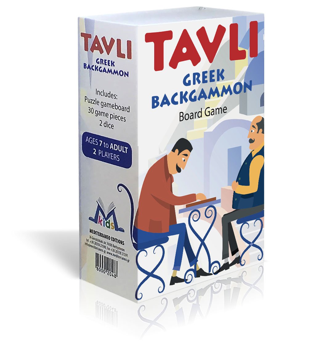 TAVLI - GREEK BACKGAMMON BOARD GAME