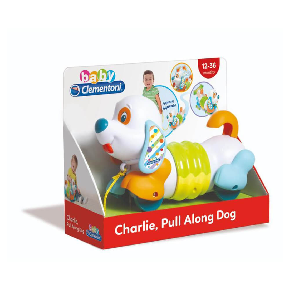 BABY CLEMENTONI: ΒΡΕΦΙΚΟ ΠΑΙΧΝΙΔΙ ΣΚΥΛΑΚΙ PULL ALONG ΤΣΑΡΛΙ