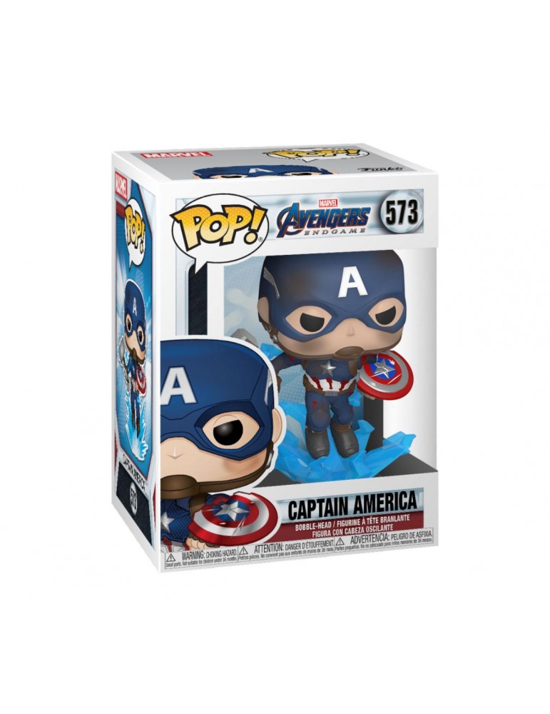 Marvel: Avengers Endgame – Captain America With Broken Shield & Mjolnir #573 Bobble-Head Vinyl Figur
