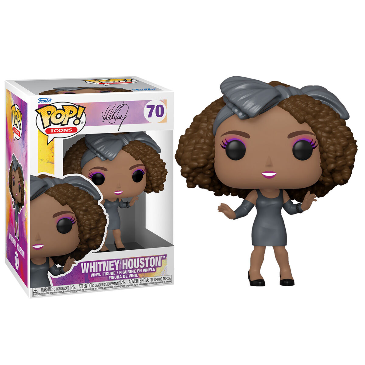 FUNKO POP! ICONS: WHITNEY HOUSTON - WHITNEY HOUSTON #70 VINYL FIGURE