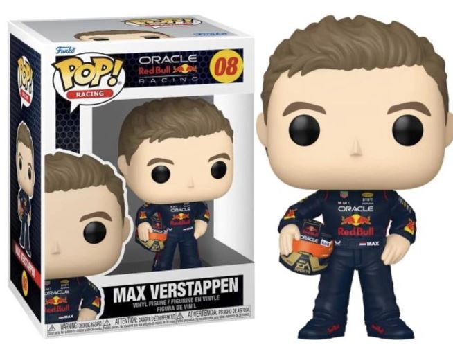 Funko Pop! Racing: Oracle Red Bull Racing - Max Verstappen with Helm #08 Vinyl Figure