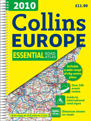 COLLINS EUROPE ROAD ATLAS PB SPIRAL BOUND