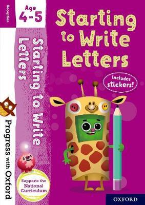 WRITING LETTERS AGE 4-5 BK/STICKER