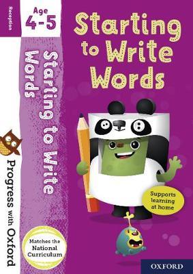 WRITING WORDS AGE 4-5 BK/STICKER
